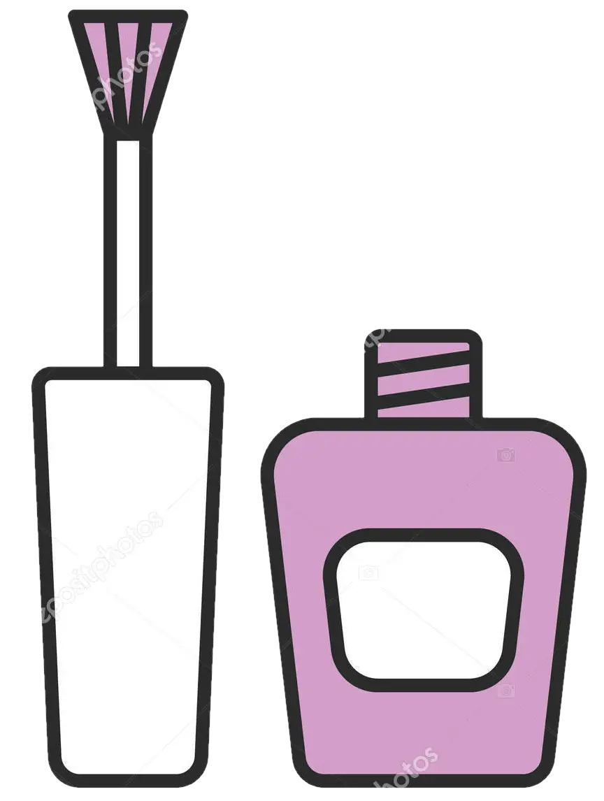 Pink Nail Polish with Brush