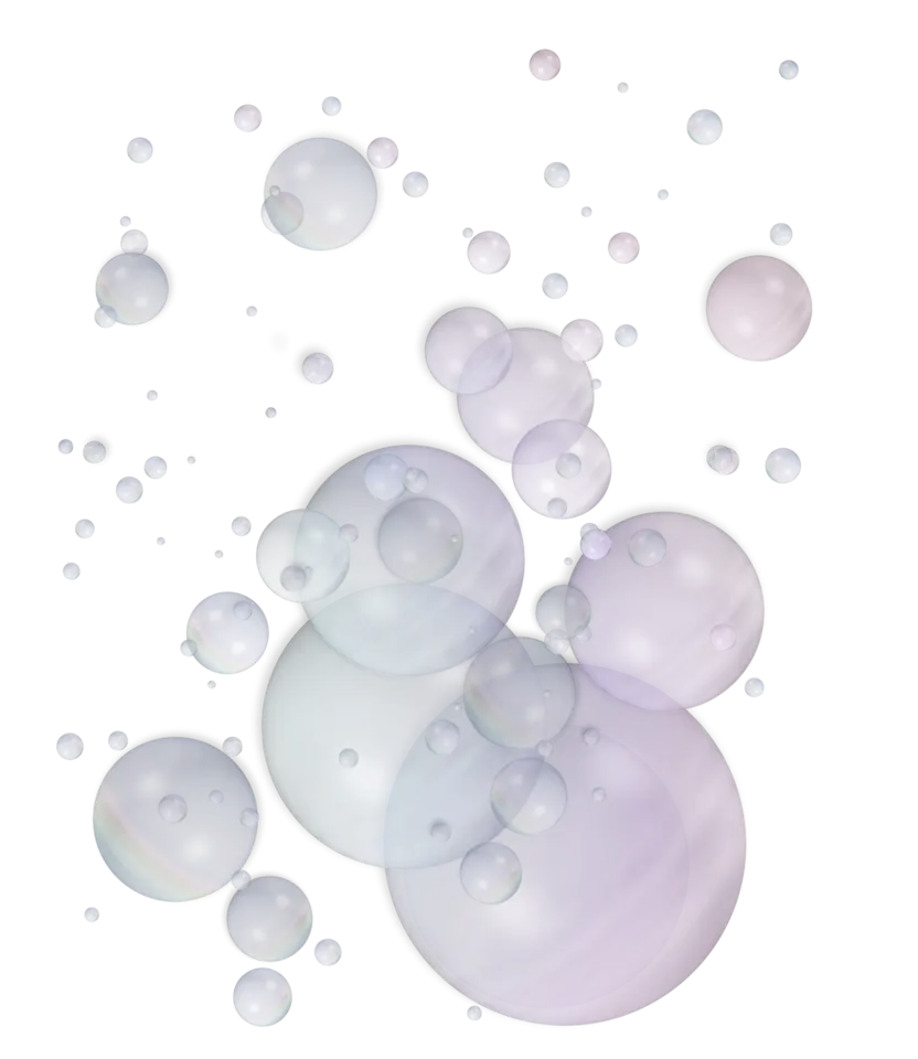 Transparent Soap Bubbles