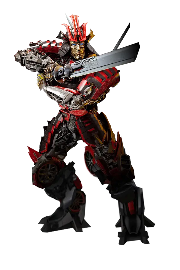 Red Robot with Sword