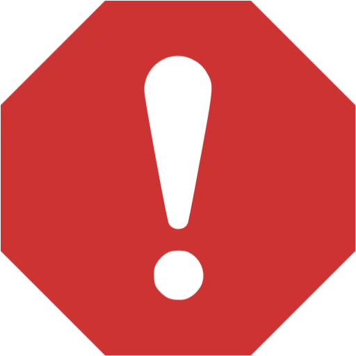 Red Warning Exclamation Mark Symbol