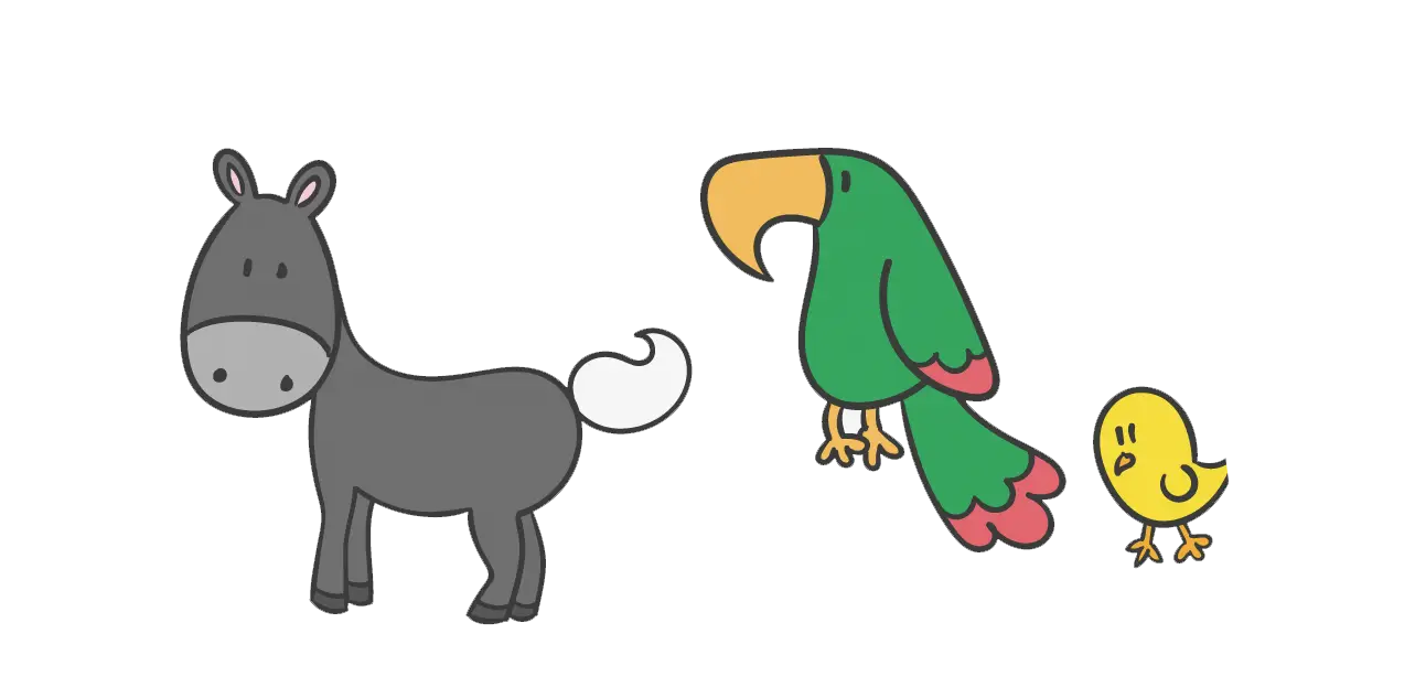 Cartoon Farm Animals