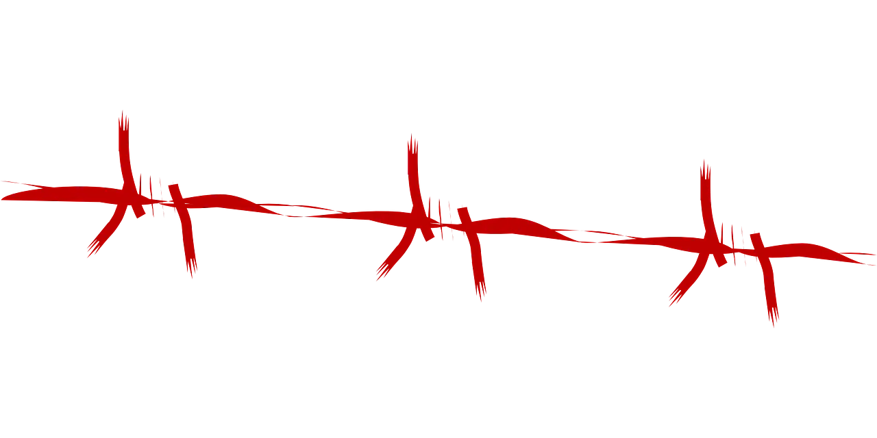 Red Brush Strokes Art