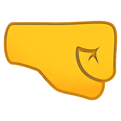 Yellow Boxing Glove Illustration