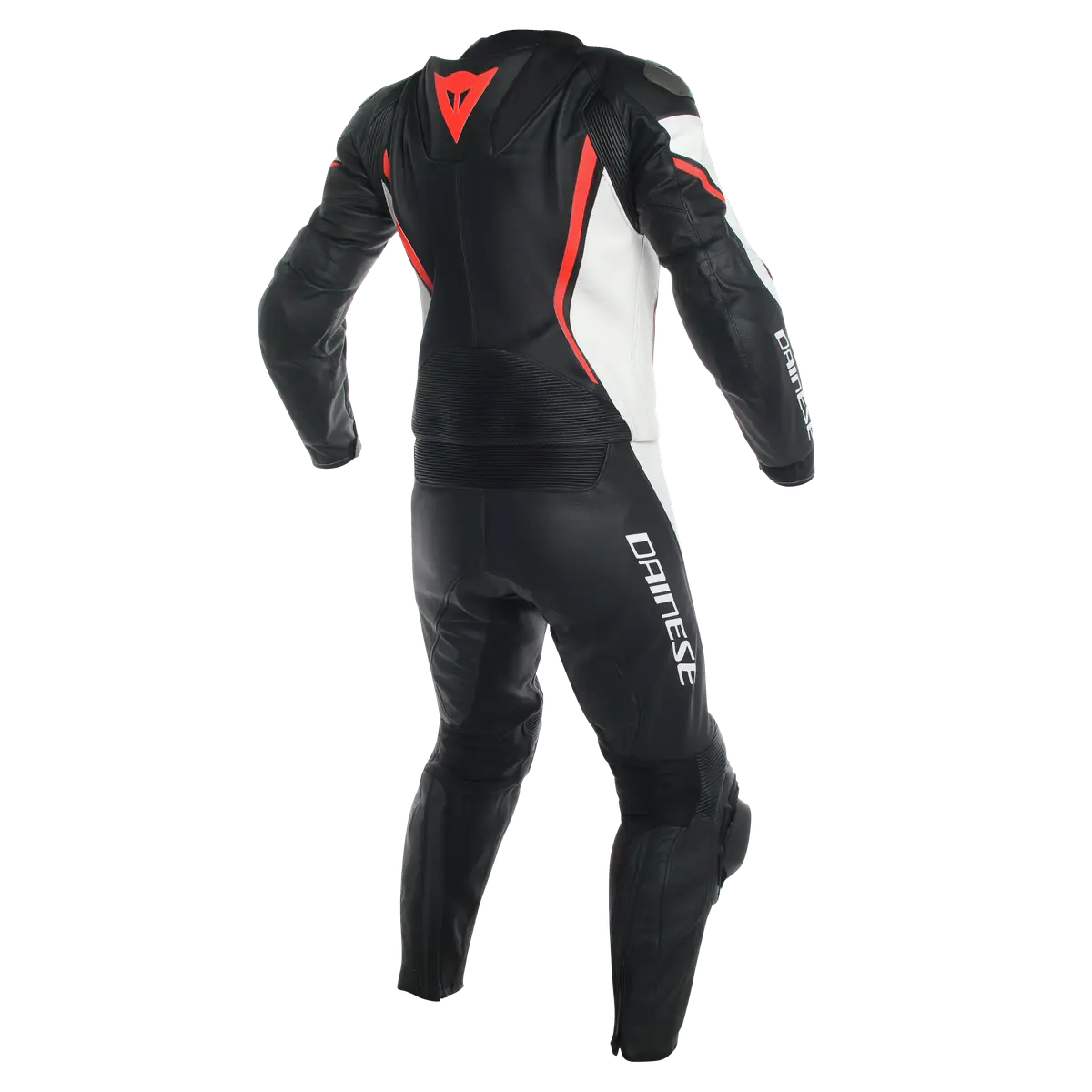 Black and Red Motorcycle Leather Suit