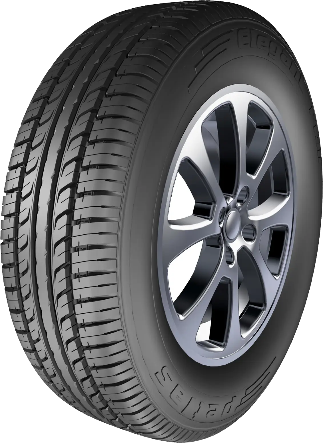 Durable Car Tire with Steel Rim