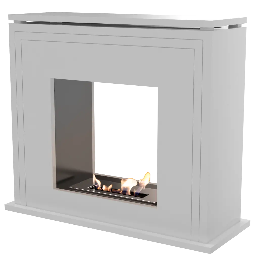 Modern White Fireplace for Home Interiors