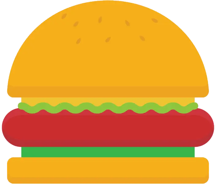 Colorful Burger Illustration