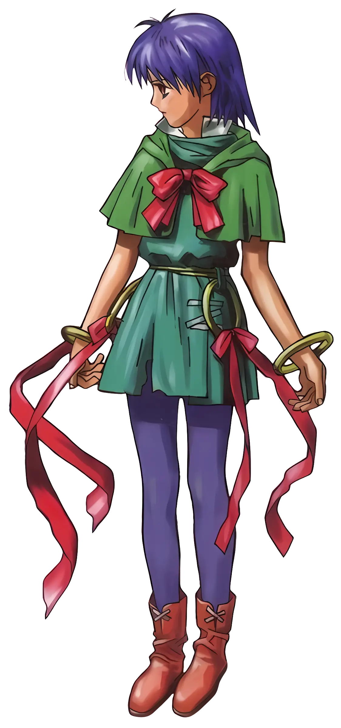 Anime Character with Ribbons