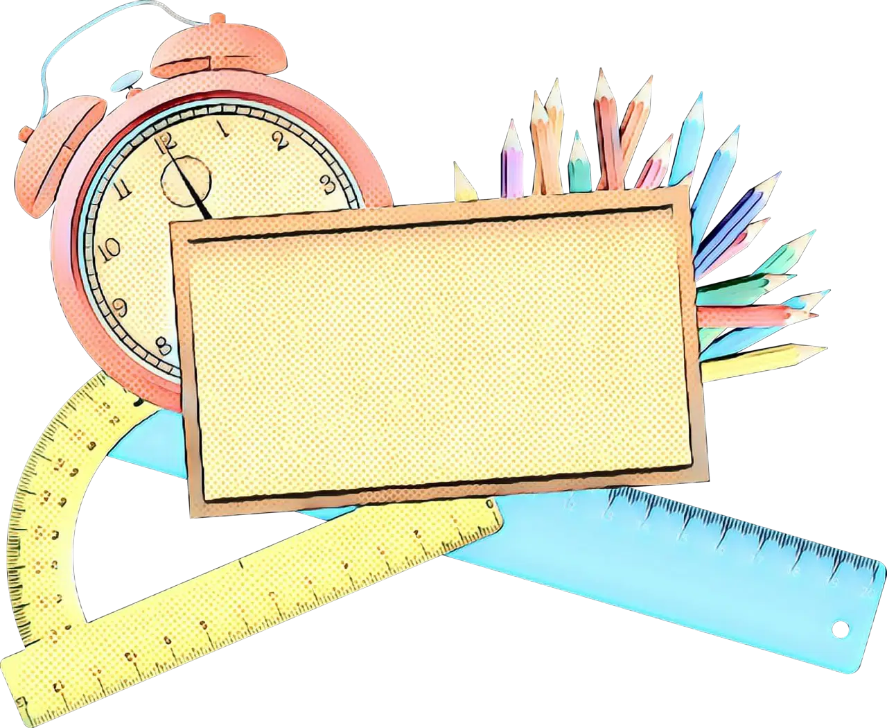Educational Supplies and Tools Illustration