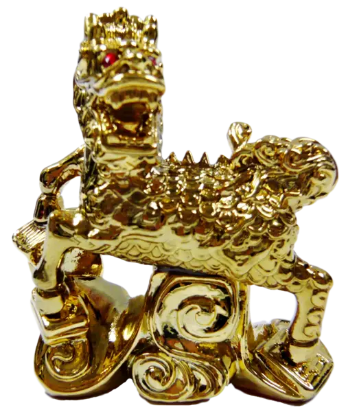 Golden Dragon Statue Figurine