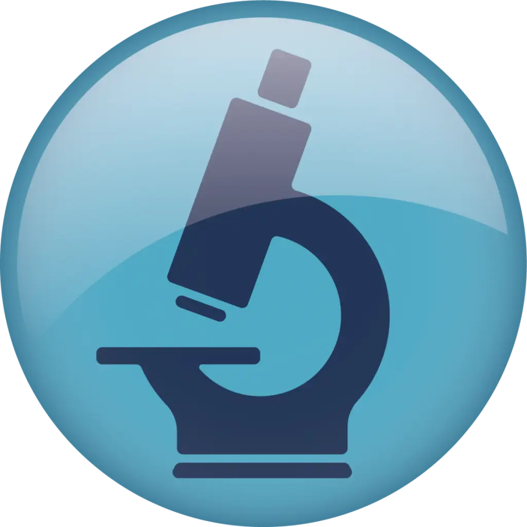 Microscope Icon for Science Representation