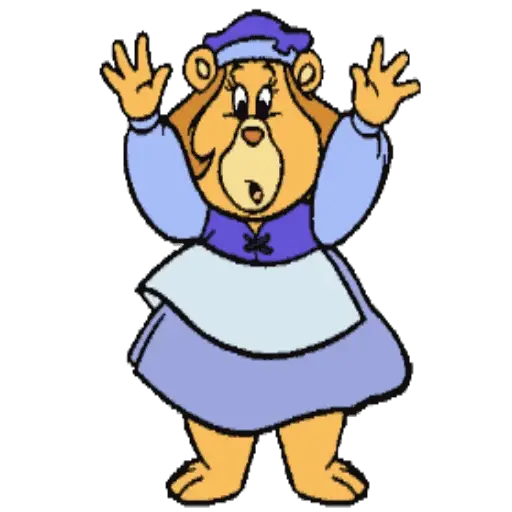 Cartoon Bear in Dress