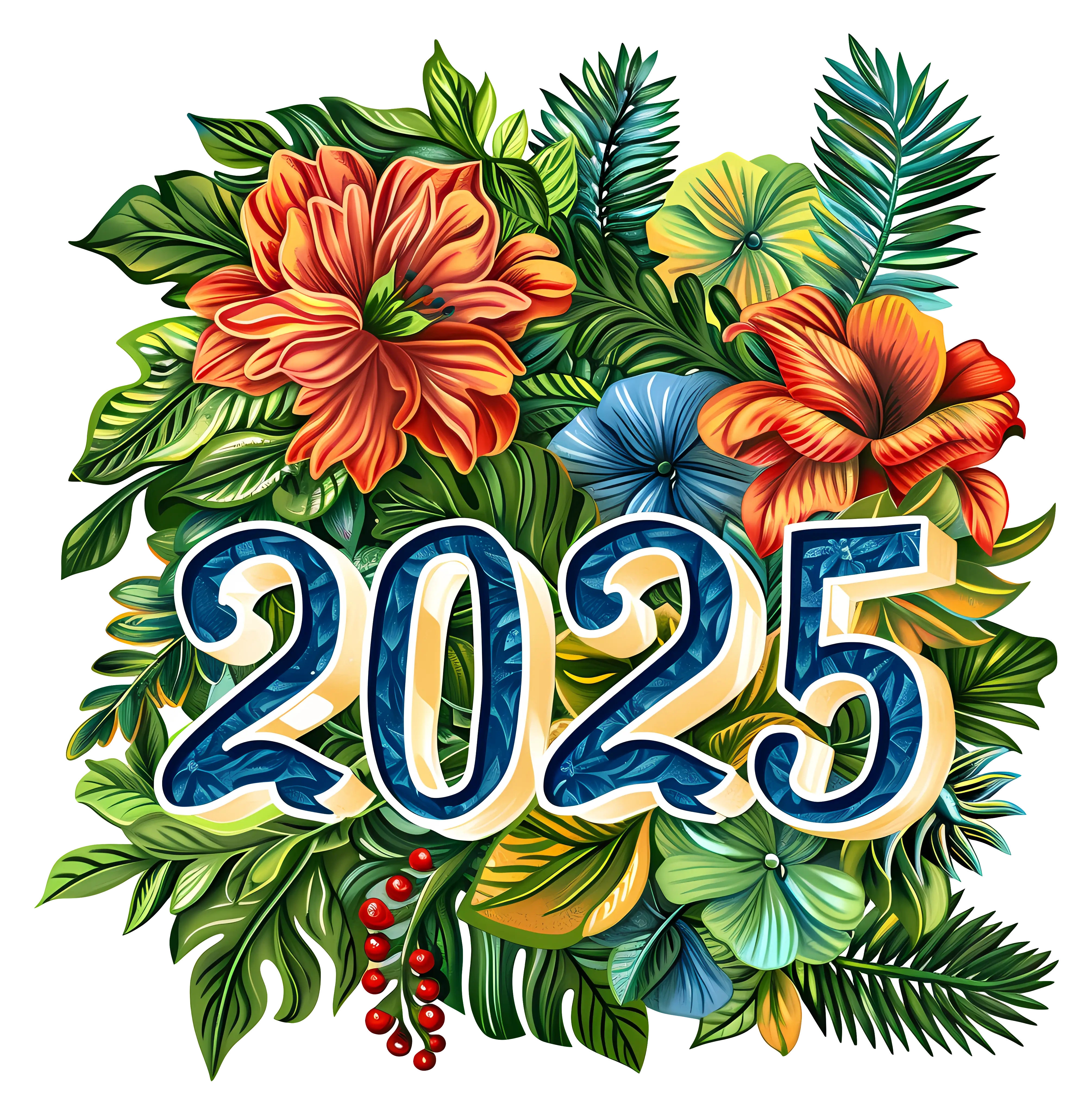 2025 Floral Decorative Design