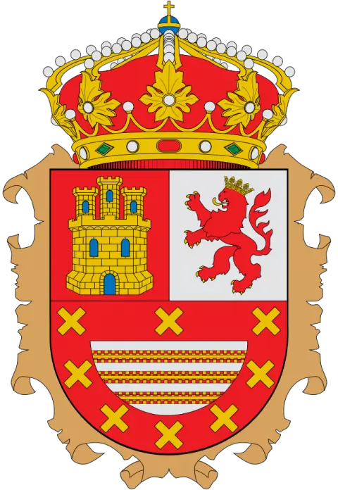 Detailed Royal Crest with Crown and Shield