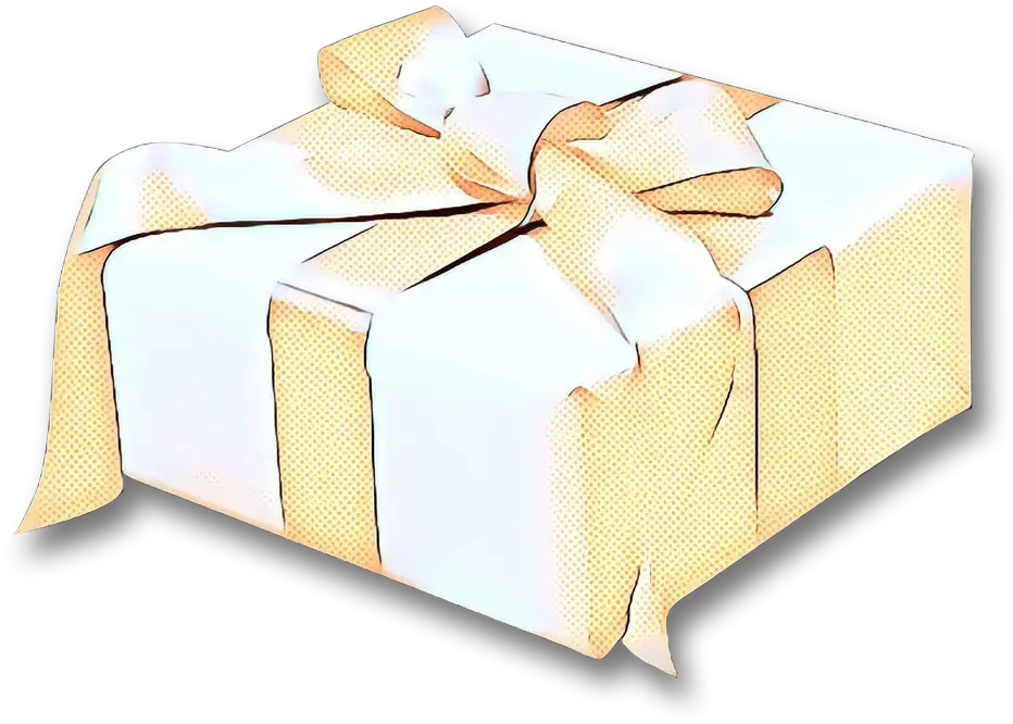 Illustrated Gift Box with Decorative Bow