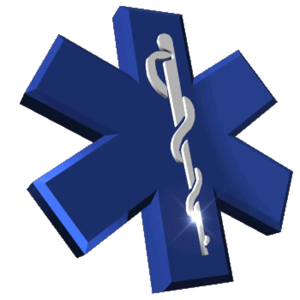 Blue Medical Symbol