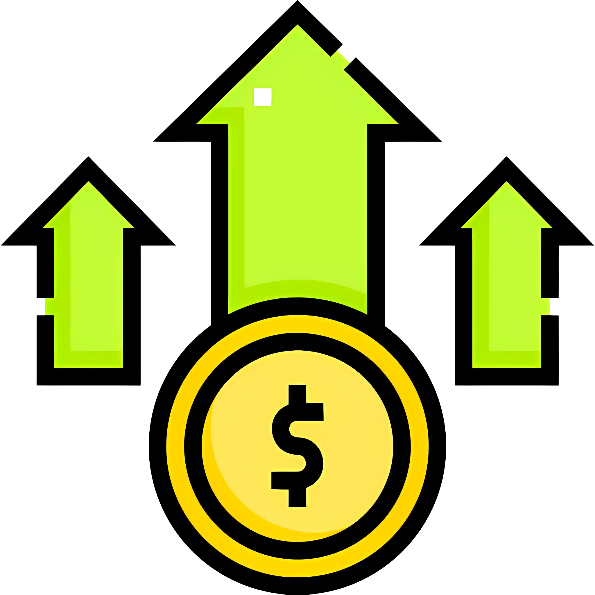 Financial Growth and Economic Progress Illustration