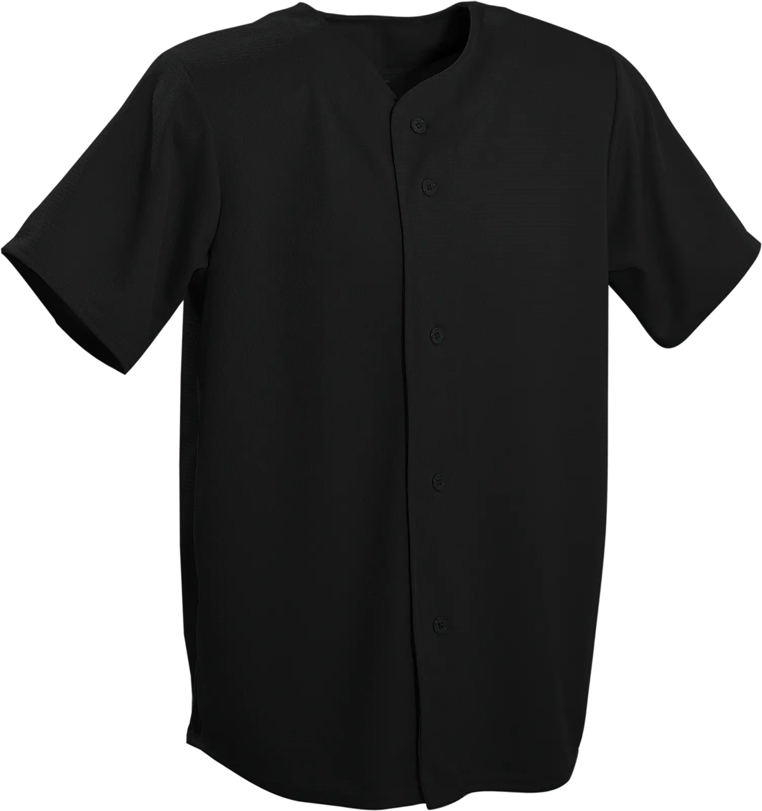 Plain Black Sports Jersey