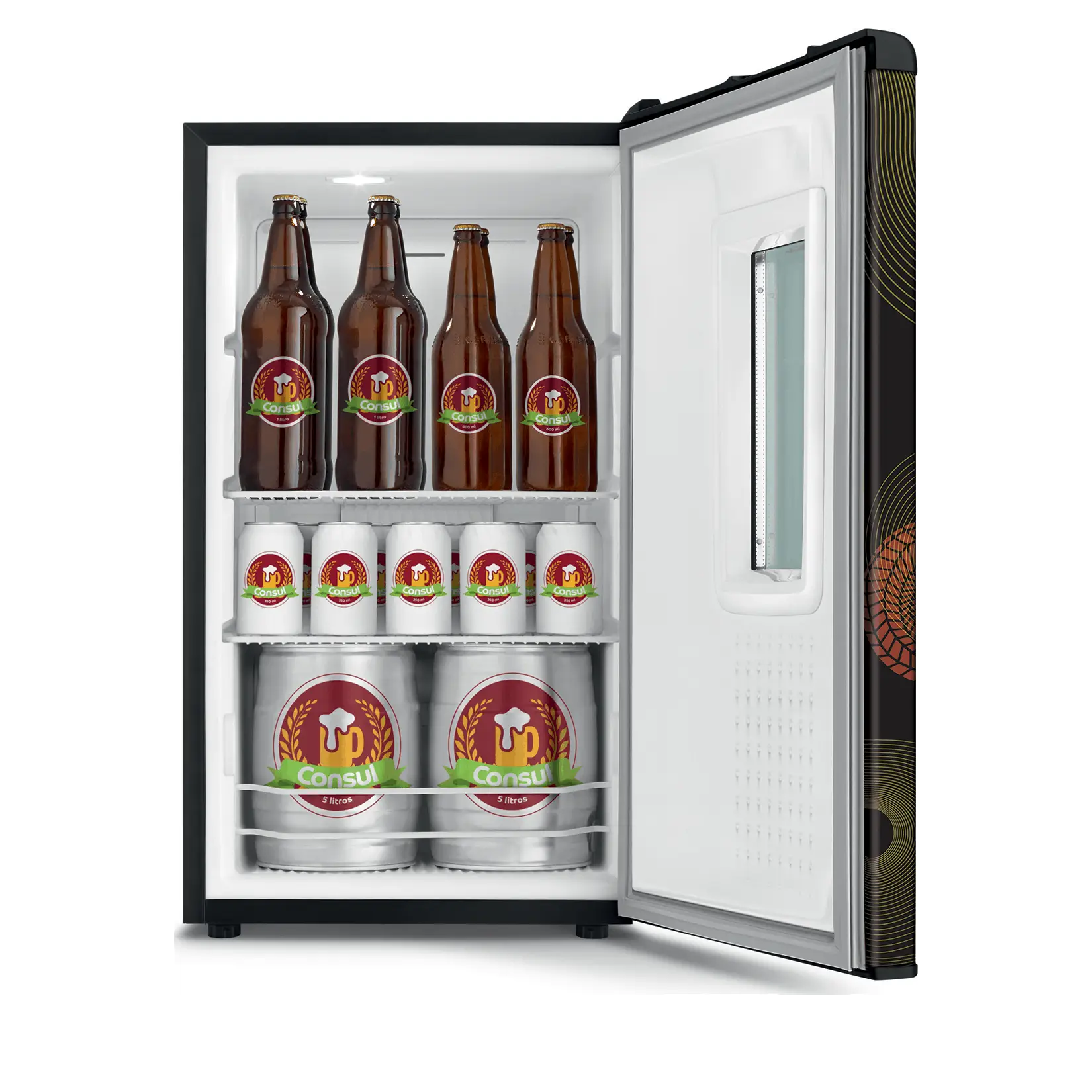 Mini Fridge with Beverages