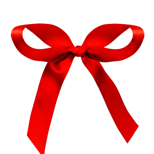 Red Looped Ribbon Bow