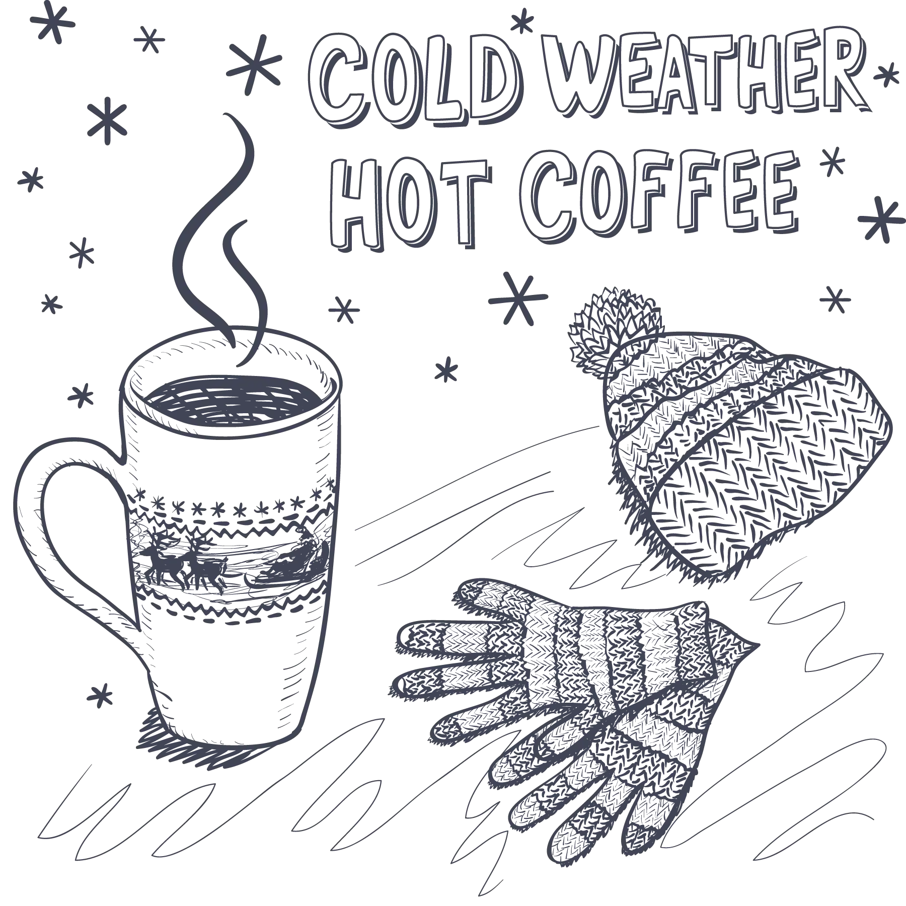 Hot Coffee and Winter Clothes