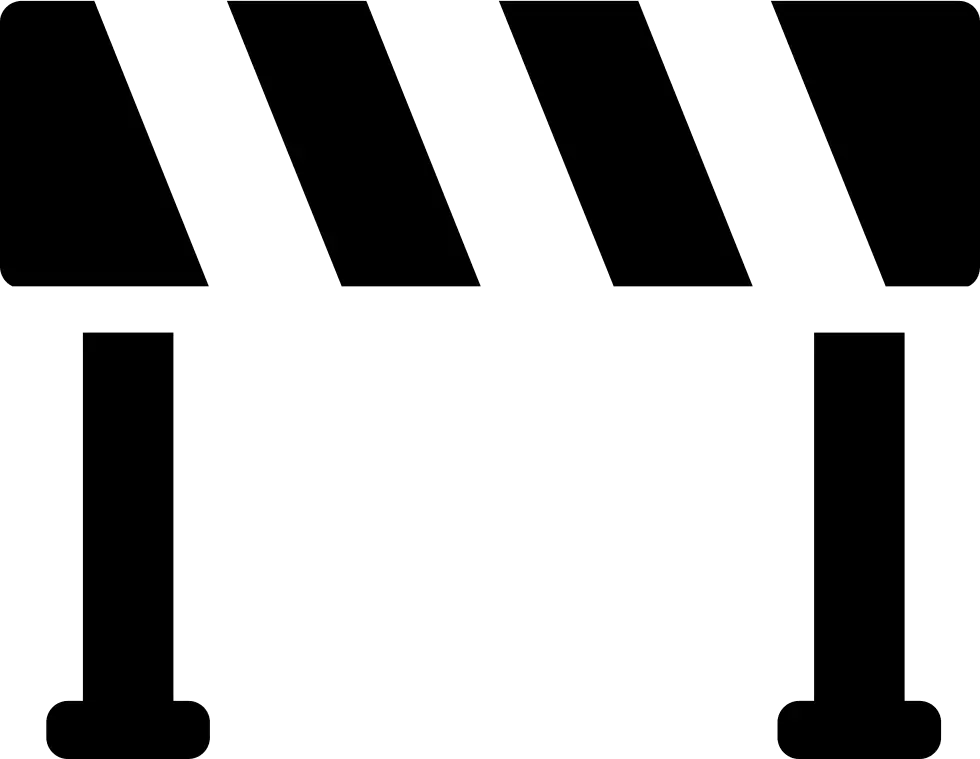 Black Barrier Icon Design