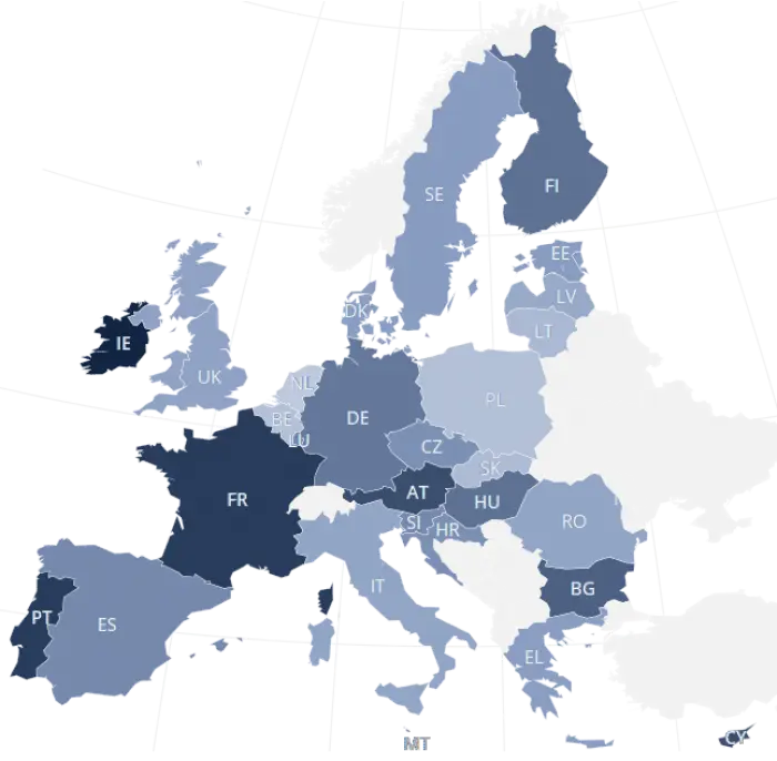 Map of Europe Illustration