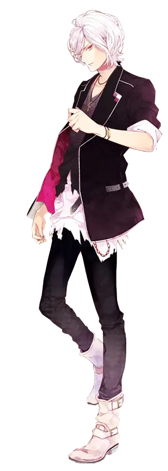 Stylish White-Haired Character