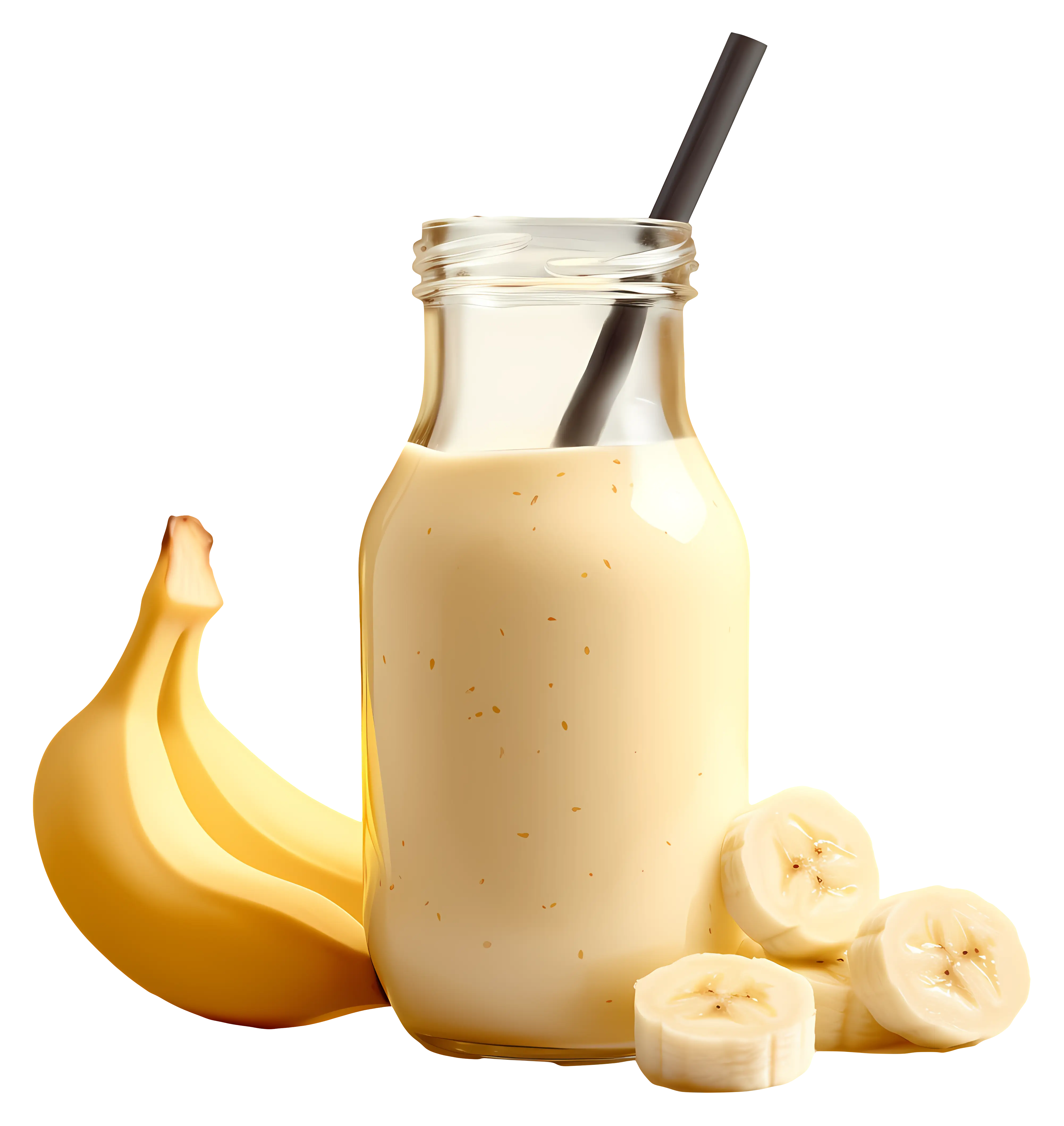 Banana Smoothie with Fresh Bananas