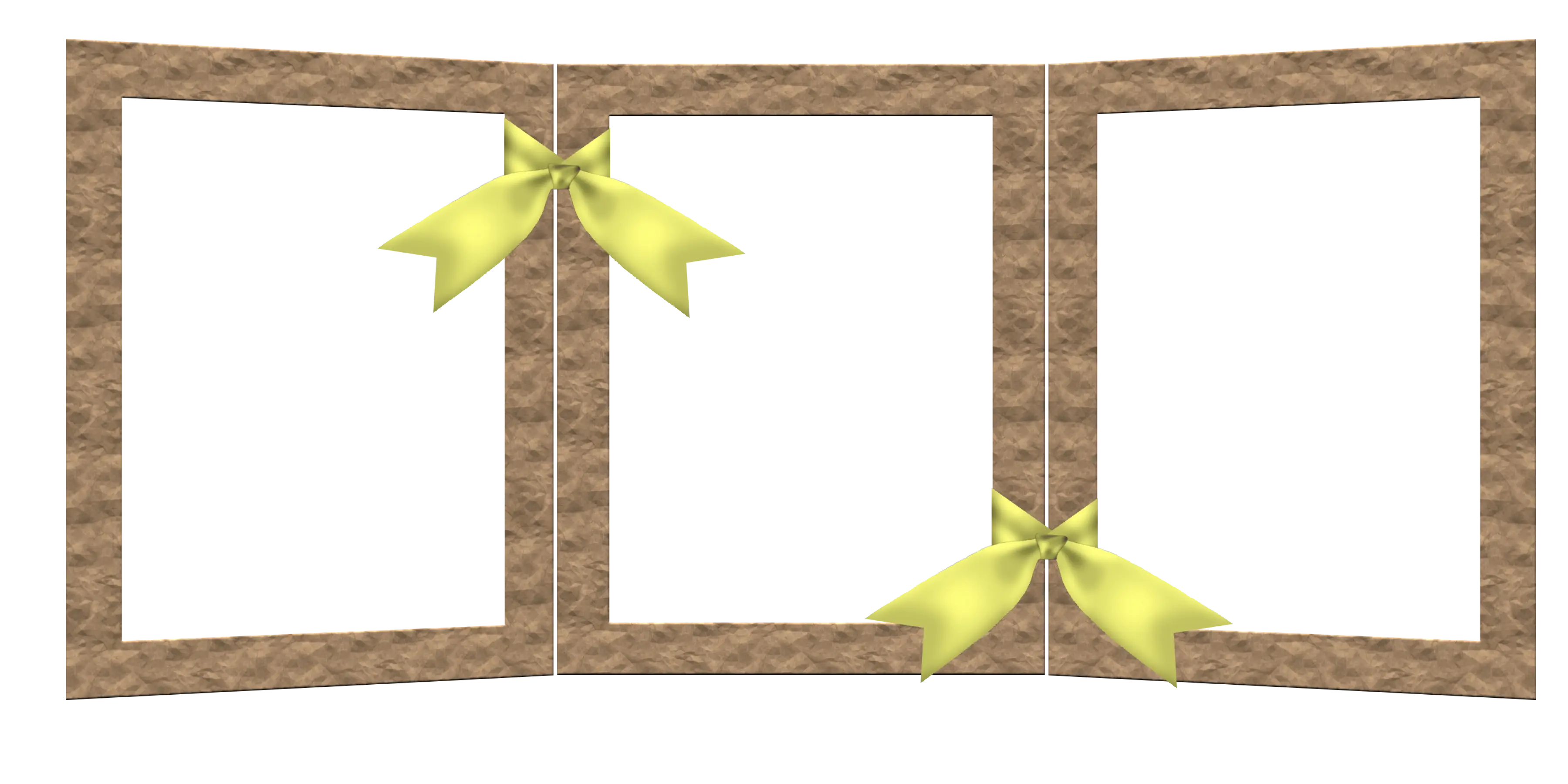 Decorative Window Frame with Bows