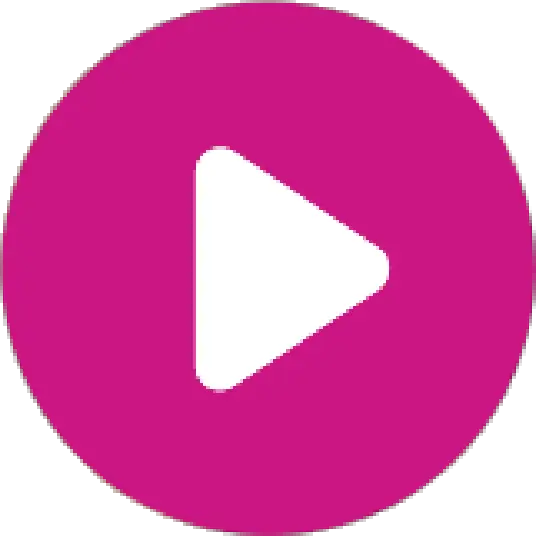 Pink Play Button Symbol for Media