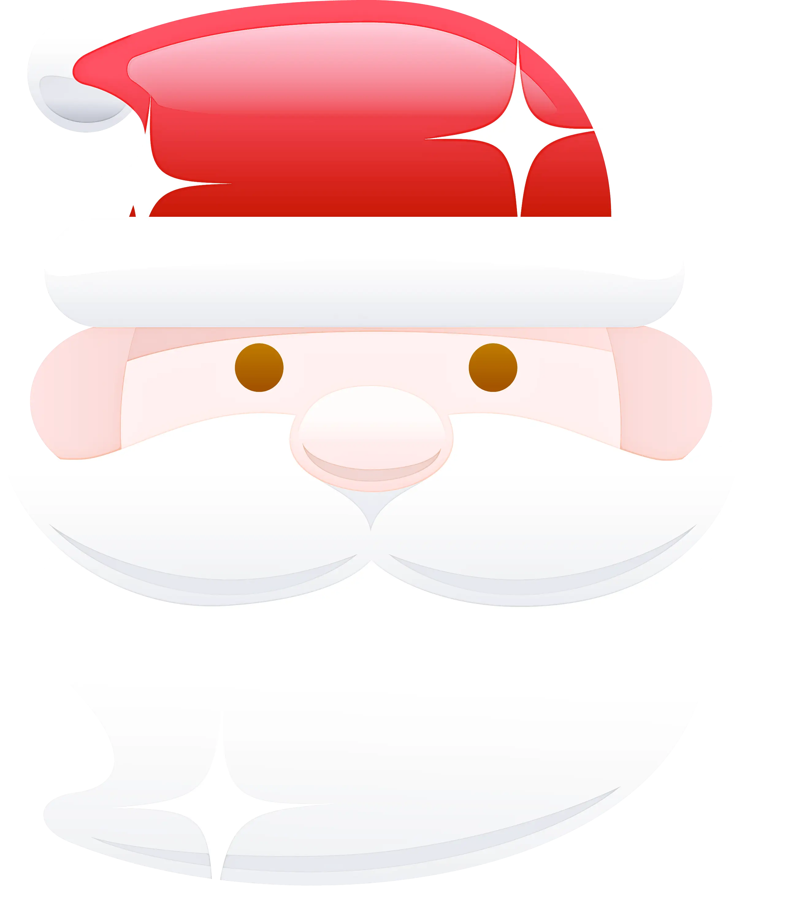 Santa Claus Face Close-up for Christmas Holidays