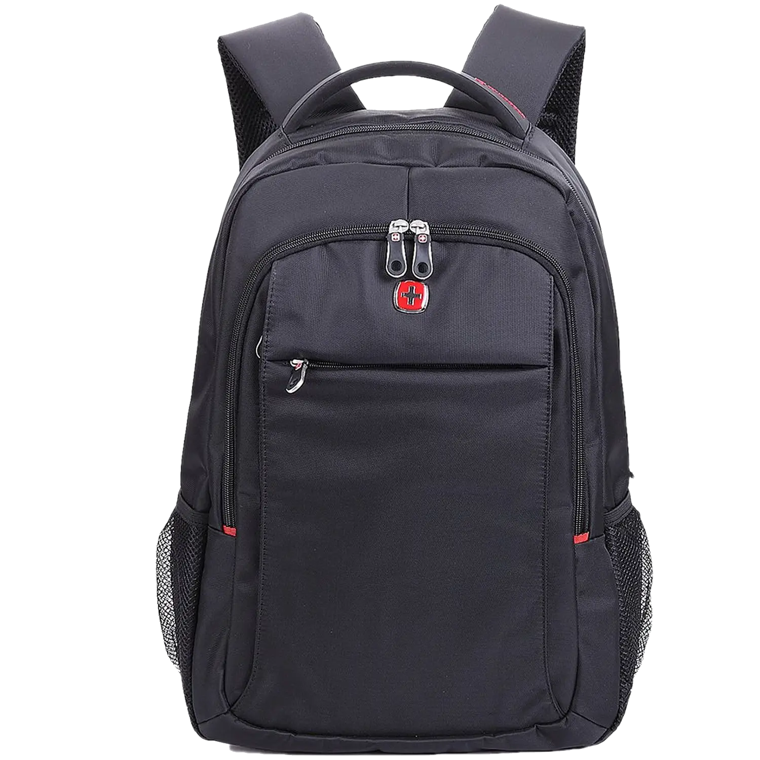 Black Backpack with Zipper