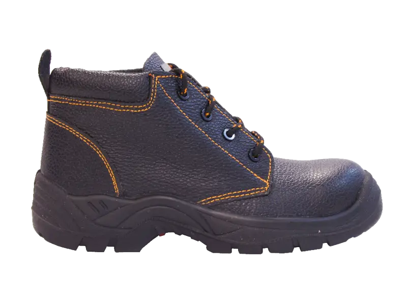 Black Safety Boot with Durable Design for Work