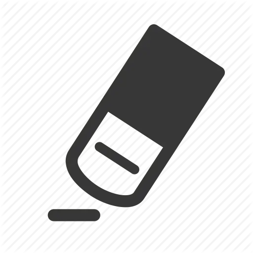 Eraser Icon for Correction and Mistakes