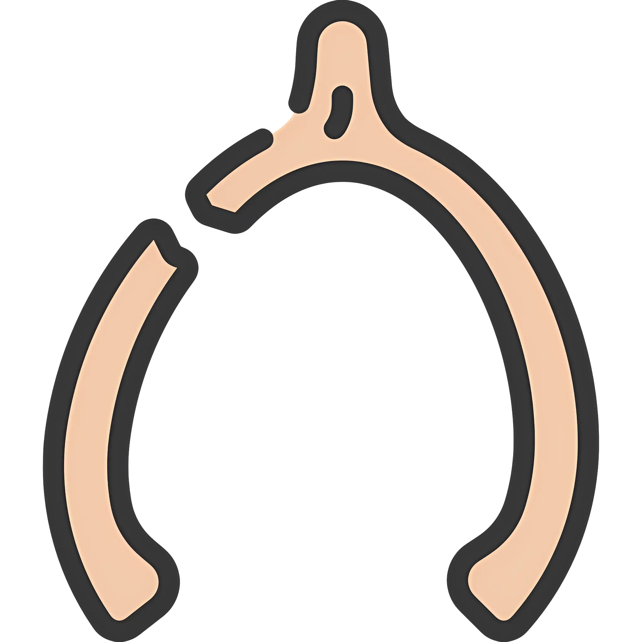 Minimalist Wishbone Illustration