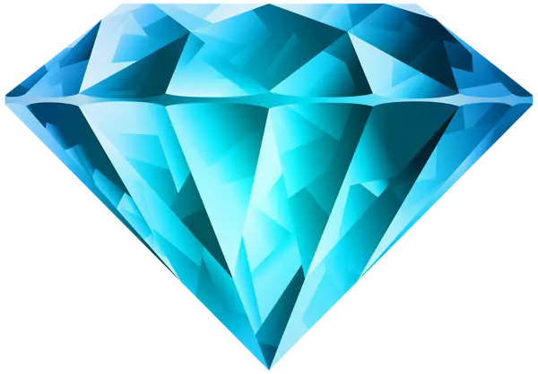 Brilliant Blue Diamond Illustration