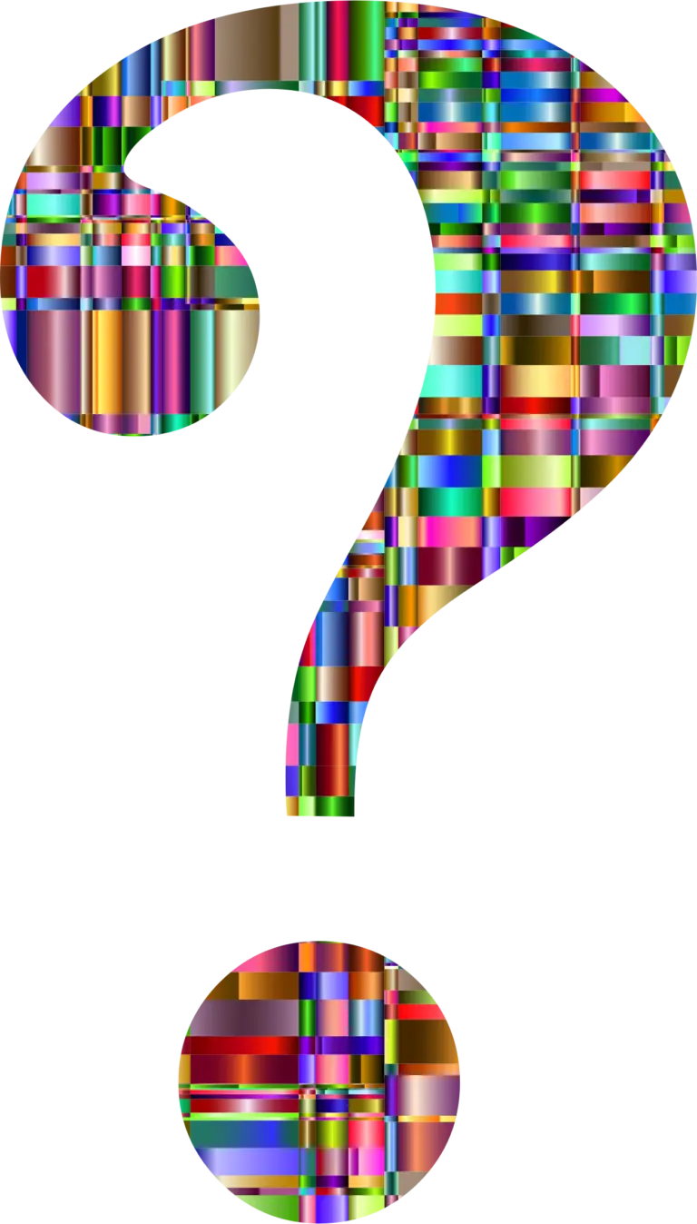 Colorful Question Mark Symbol
