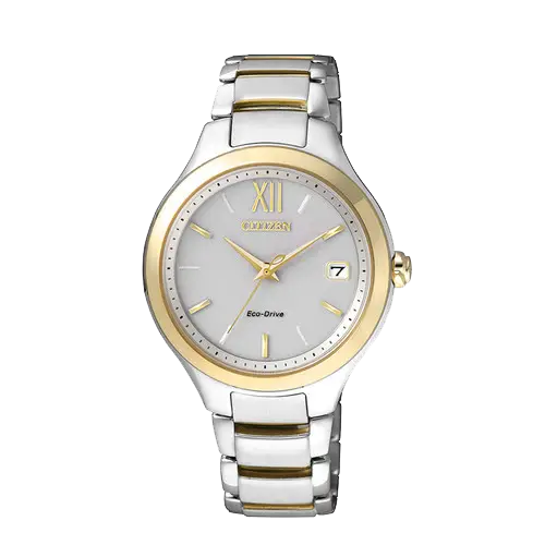 Elegant Two-Tone Silver and Gold Wristwatch