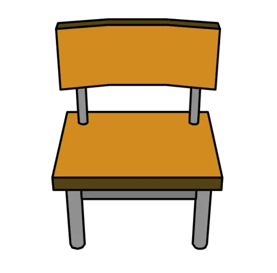Simple Wooden Chair Illustration
