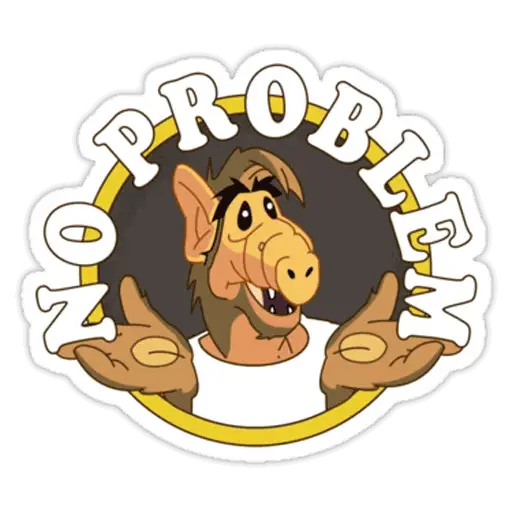 Cartoon Character Saying &#039;No Problem&#039;
