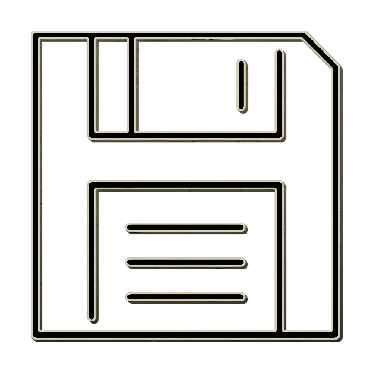 Floppy Disk Icon Illustration