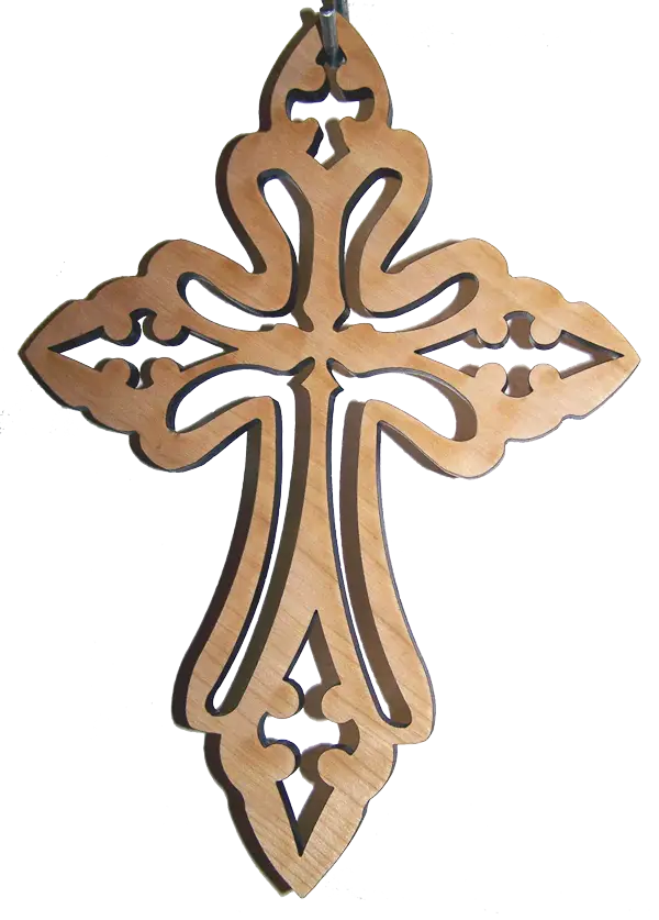Wooden Cross Ornament