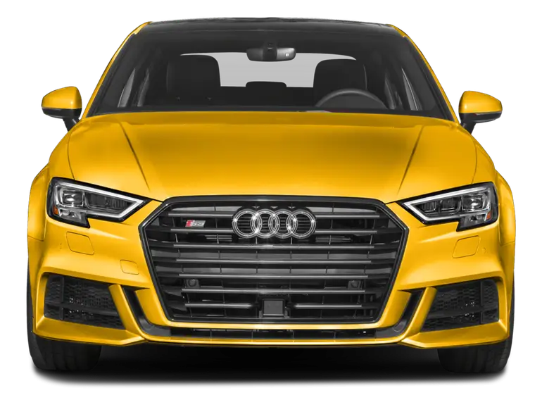 Front View of Yellow Car