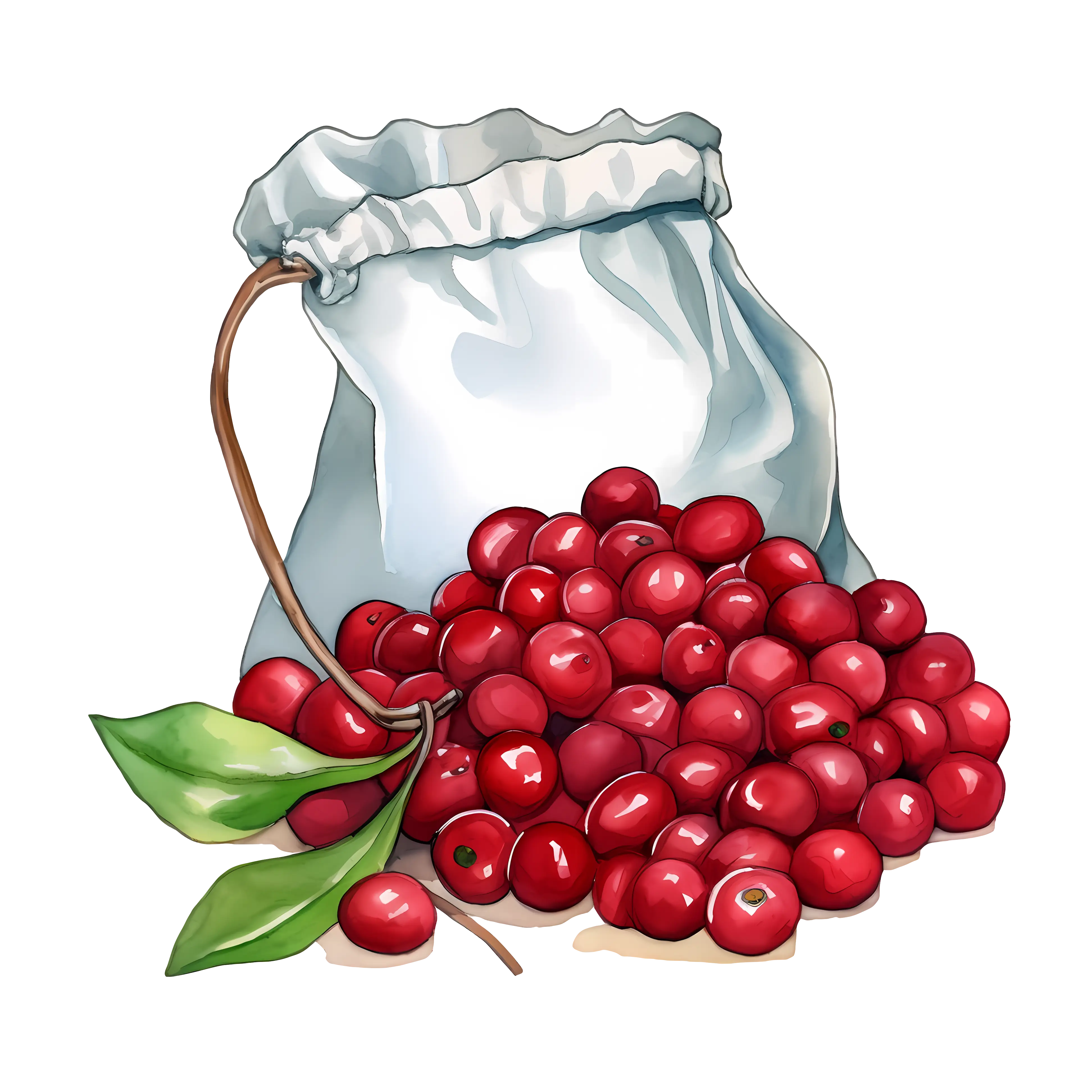 Bag of Fresh Cranberries