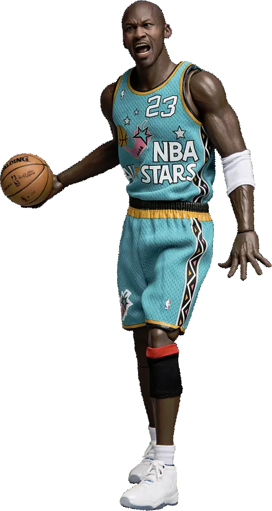 Basketball Player in NBA Stars Jersey