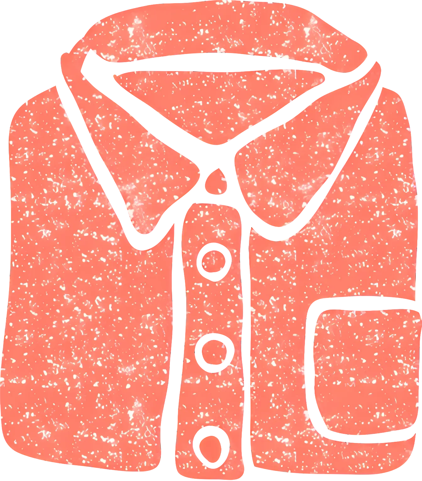 Red Shirt with Collar and Buttons