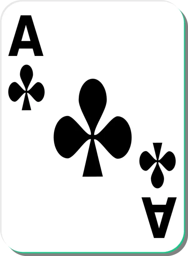 Ace of Clubs Playing Card
