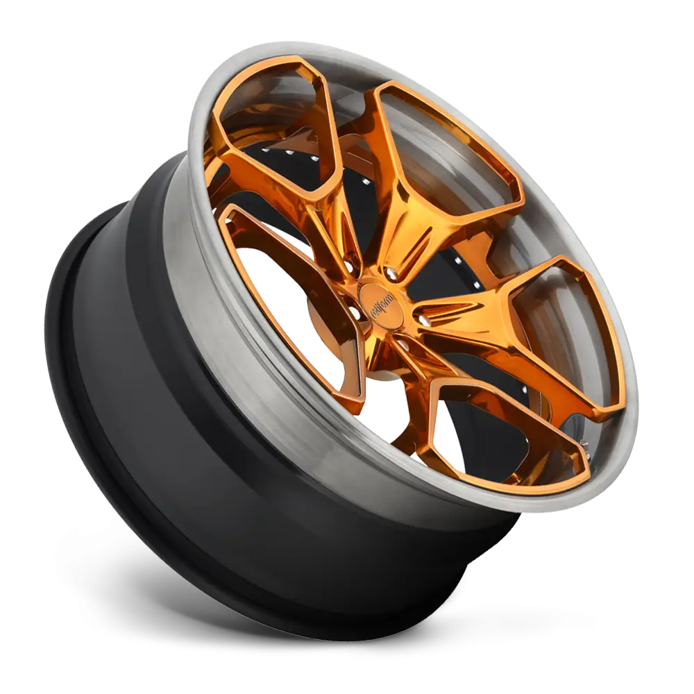 Gold and Black Car Wheel Design