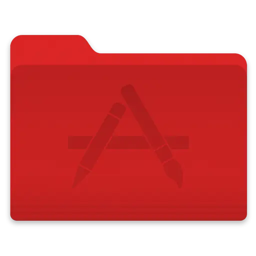 Red Folder for File Storage